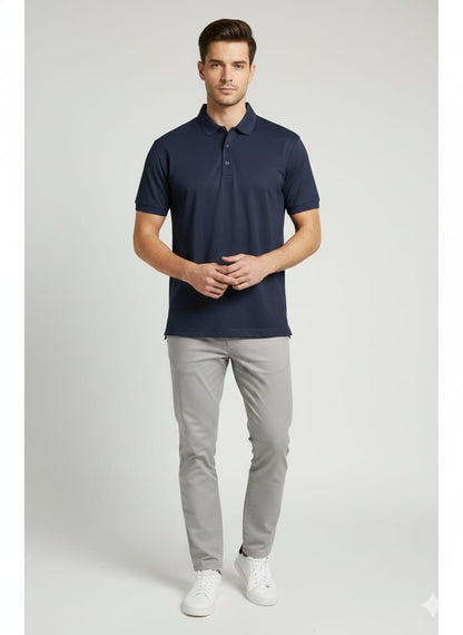 London Castle Classic Navy Polo T-Shirt