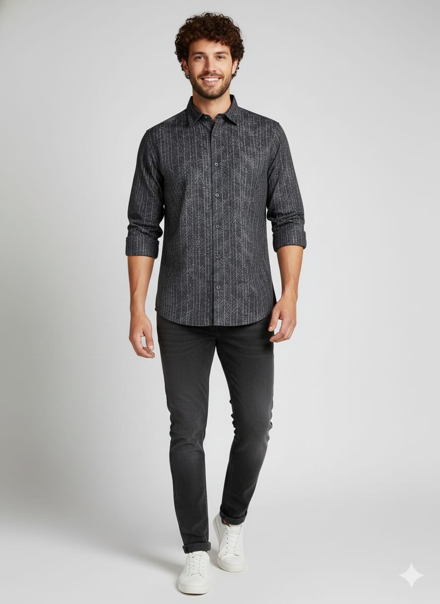 London Castle Men’s Classic Textured Shirt