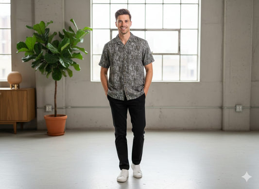 London Castle Men’s Printed Casual Shirt