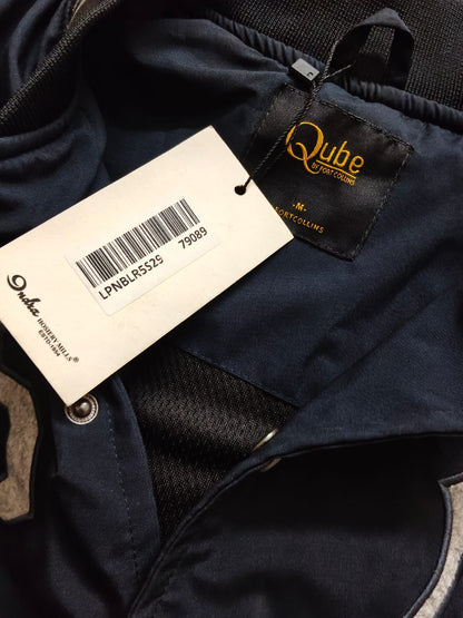 Men’s Navy Blue Varsity Jacket – Classic College Style