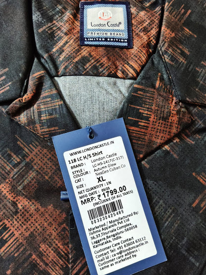 London Castle Men’s Printed Casual Shirt