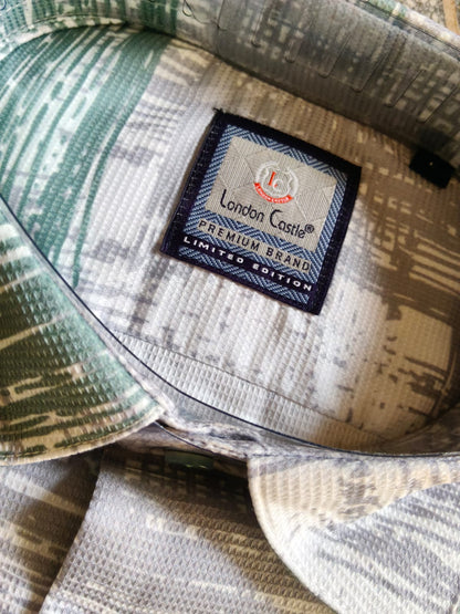 London Castle Men’s Printed Half-Sleeve Shirt