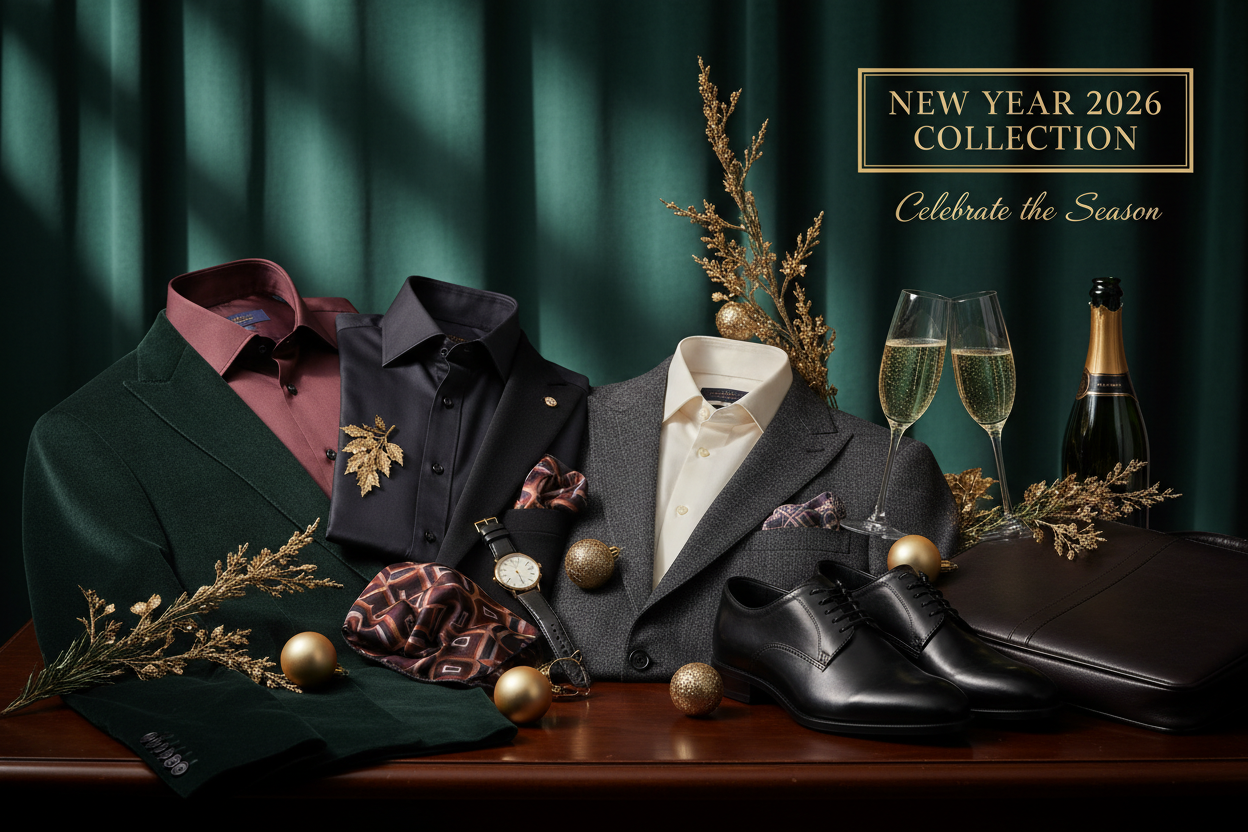 for upcoming christmas and new year 2026 mens wear post